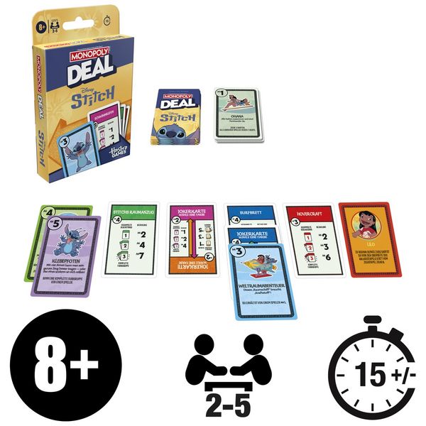 Produktbild: Monopoly Deal Disney Stitch