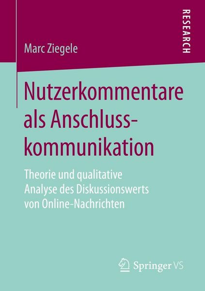 Produktbild: Nutzerkommentare als Anschlusskommunikation