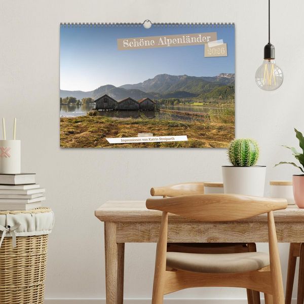 Produktbild: Sch&ouml;ne Alpenl&auml;nder (Wandkalender 2026 DIN A3 quer), CALVENDO Monatskalender