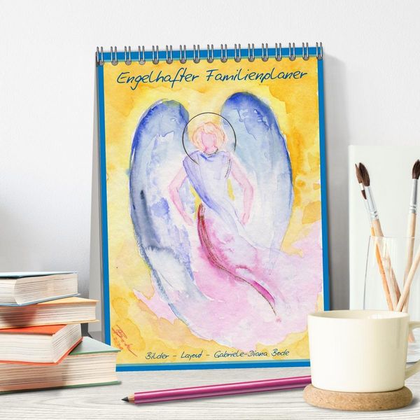 Produktbild: Engelhafter Familienplaner (Tischkalender 2027 DIN A5 hoch), CALVENDO Monatskalender
