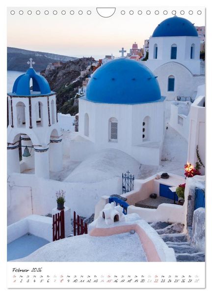 Produktbild: Insel des Lichts - Santorini (Wandkalender 2026 DIN A4 hoch), CALVENDO Monatskalender