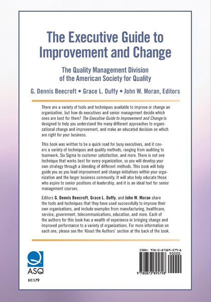 Produktbild: The Executive Guide to Improvement and Change
