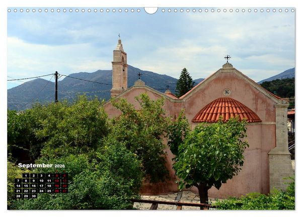 Produktbild: Kapellen und Kirchen auf Kreta (Wandkalender 2026 DIN A3 quer), CALVENDO Monatskalender