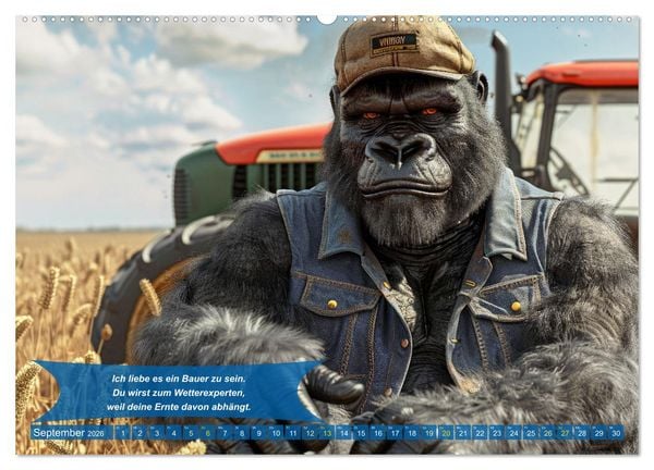 Produktbild: Der tierisch lustige Bauern-Kalender (hochwertiger Premium Wandkalender 2026 DIN A2 quer), Kunstdruck in Hochglanz
