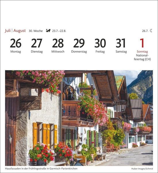 Produktbild: Alpen Sehnsuchtskalender 2027 - Wochenkalender mit 53 Postkarten