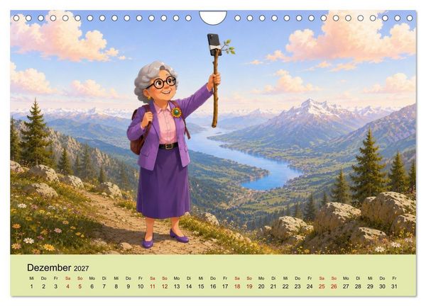 Produktbild: Die wunderbare Welt der Oma (Wandkalender 2027 DIN A4 quer), CALVENDO Monatskalender