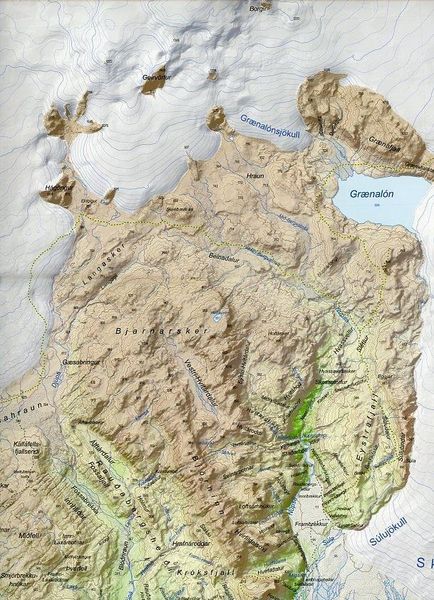 Produktbild: Island Serkort 05 Skaftafell 1 : 100 000