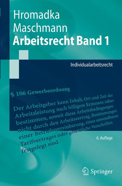 Produktbild: Arbeitsrecht Band 1