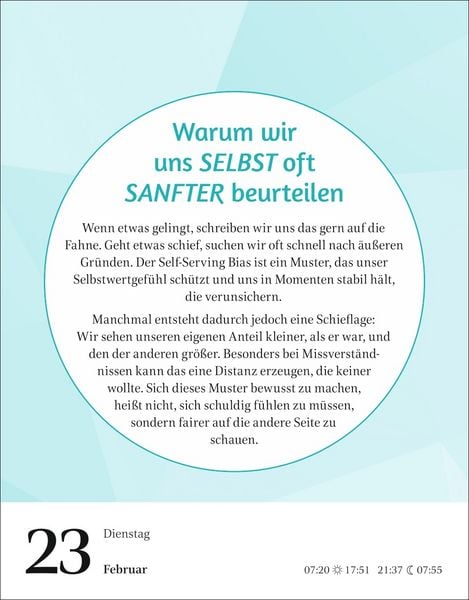 Produktbild: Der Psychologie-Kalender Tagesabrei&szlig;kalender 2027 - Endlich wissen, wie wir ticken