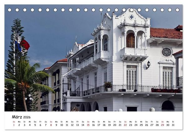Produktbild: Panama - Finanzwelt und Naturparadies (Tischkalender 2026 DIN A5 quer), CALVENDO Monatskalender