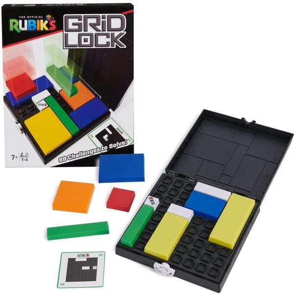 Produktbild: Rubik&rsquo;s Gridlock - spannendes Knobelspiel mit 88 Aufgaben