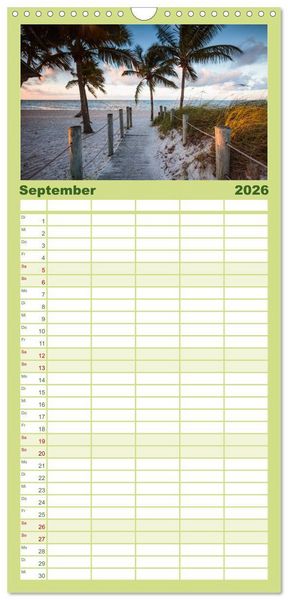 Produktbild: Familienplaner 2026 - Traumhafte Wege - Matteo Colombo mit 5 Spalten (Wandkalender, 21 x 45 cm) CALVENDO