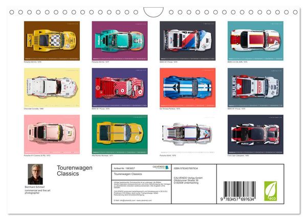 Produktbild: Tourenwagen Classics (Wandkalender 2026 DIN A4 quer), CALVENDO Monatskalender