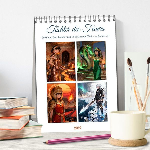 Produktbild: T&ouml;chter des Feuers (Tischkalender 2027 DIN A5 hoch), CALVENDO Monatskalender