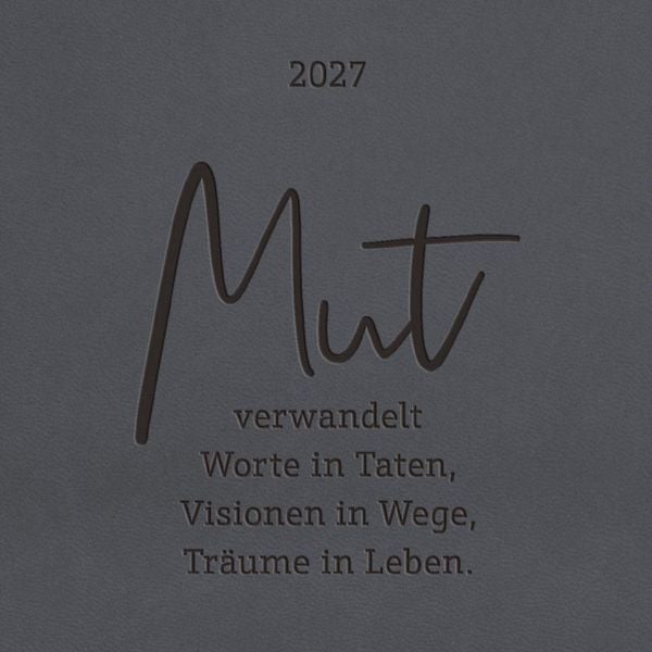 Produktbild: Terminplaner Lederlook 2027 Schwarz