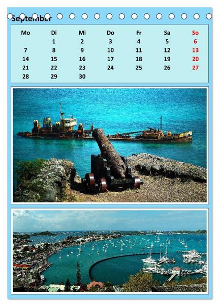 Produktbild: Karibik - Eindr&uuml;cke einer Kreuzfahrt (Tischkalender 2026 DIN A5 hoch), CALVENDO Monatskalender