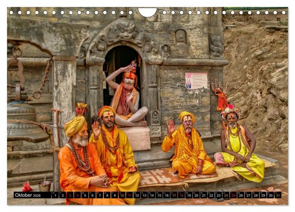 Produktbild: Nepal - das Dach der Welt (Wandkalender 2026 DIN A4 quer), CALVENDO Monatskalender