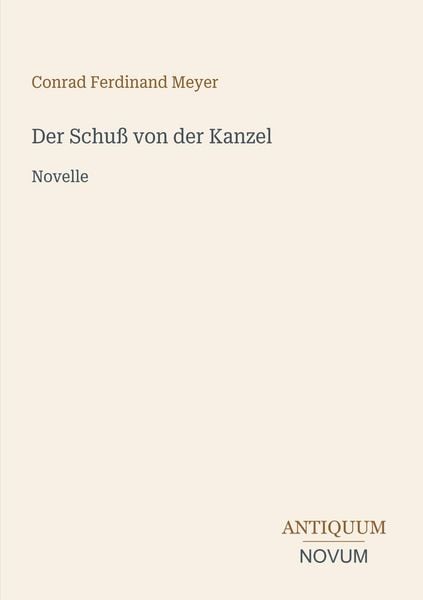 Produktbild: Der Schu&szlig; von der Kanzel