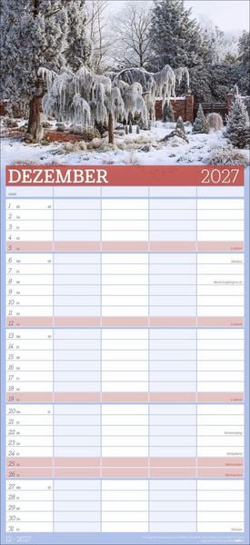 Produktbild: Garten Familienplaner 2027