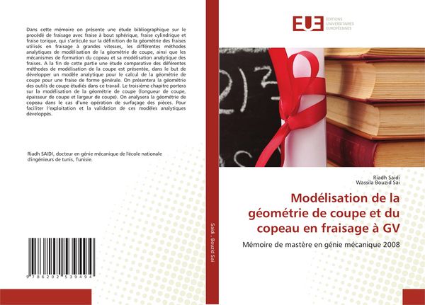 Produktbild: Mod&eacute;lisation de la g&eacute;om&eacute;trie de coupe et du copeau en fraisage &agrave; GV