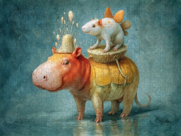 Produktbild: CALVENDO Puzzle Humorvolle Tiere | 2000 Teile Lege-Gr&ouml;&szlig;e 90x67cm Foto-Puzzle f&uuml;r gl&uuml;ckliche Stunden