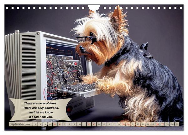 Produktbild: Great fun for Yorkshire Terrier lovers (Wall Calendar 2026 DIN A4 landscape), CALVENDO 12 Month Wall Calendar