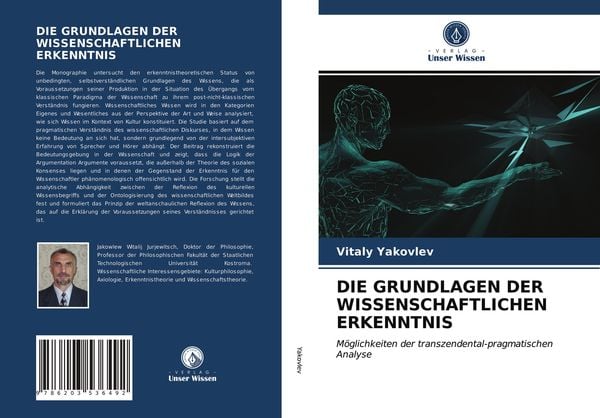 Produktbild: Die Grundlagen der Wissenschaftlichen Erkenntnis
