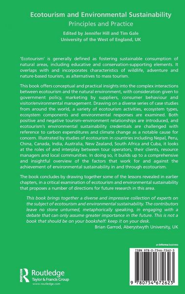 Produktbild: Ecotourism and Environmental Sustainability