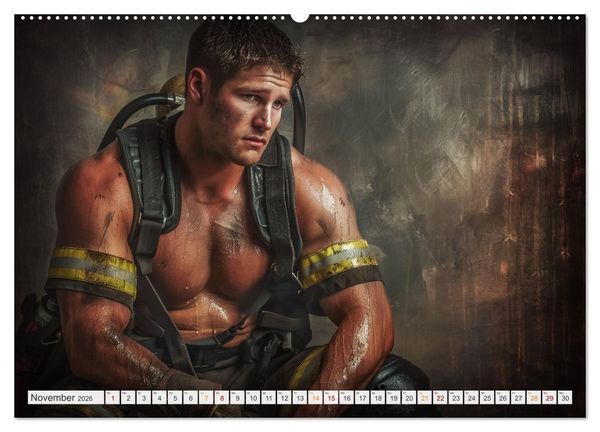 Produktbild: Feuerwehrm&auml;nner (hochwertiger Premium Wandkalender 2026 DIN A2 quer), Kunstdruck in Hochglanz