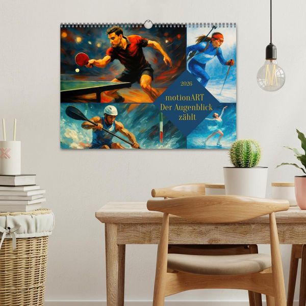 Produktbild: motionART Der Augenblick z&auml;hlt (Wandkalender 2026 DIN A3 quer), CALVENDO Monatskalender