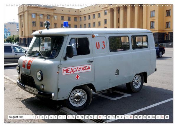 Produktbild: Auto-Legende UAZ-452 - Russlands Brotlaib auf R&auml;dern (hochwertiger Premium Wandkalender 2026 DIN A2 quer), Kunstdruck in Hochglanz