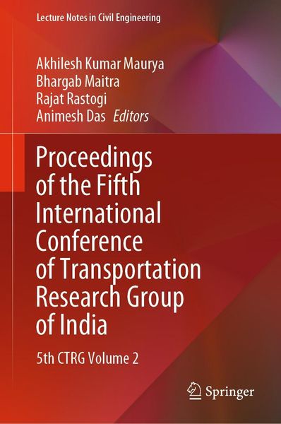 Produktbild: Proceedings of the Fifth International Conference of Transportation Research Group of India
