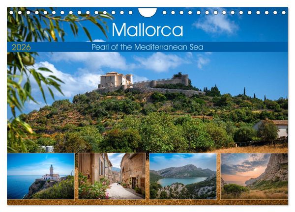Mallorca - Pearl of the Mediterranean Sea (Wall Calendar 2026 DIN A4 landscape), CALVENDO 12 Month Wall Calendar