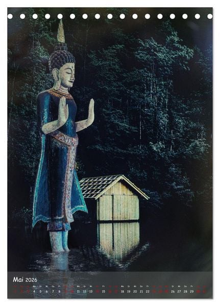 Produktbild: Kraft mit Buddha (Tischkalender 2026 DIN A5 hoch), CALVENDO Monatskalender