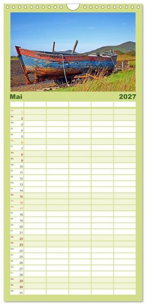 Produktbild: Familienplaner 2027 - Skellig Coast - Irlands sch&ouml;nste K&uuml;ste mit 5 Spalten (Wandkalender, 21 x 45 cm) CALVENDO