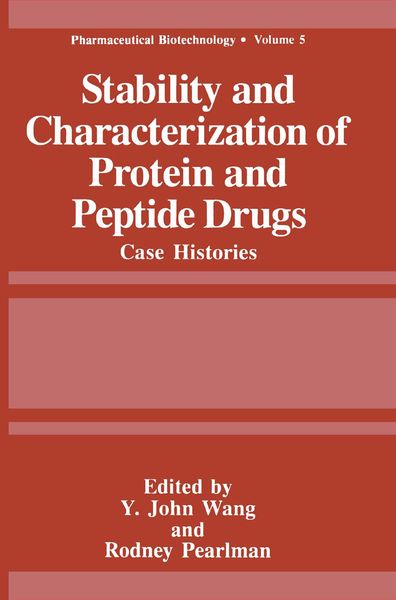 Produktbild: Stability and Characterization of Protein and Peptide Drugs
