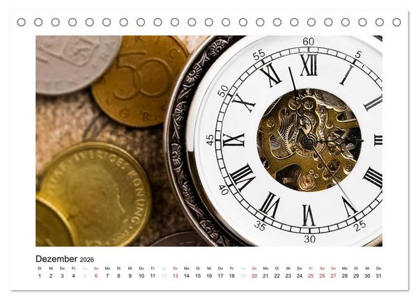 Produktbild: Uhren aus aller Welt (Tischkalender 2026 DIN A5 quer), CALVENDO Monatskalender