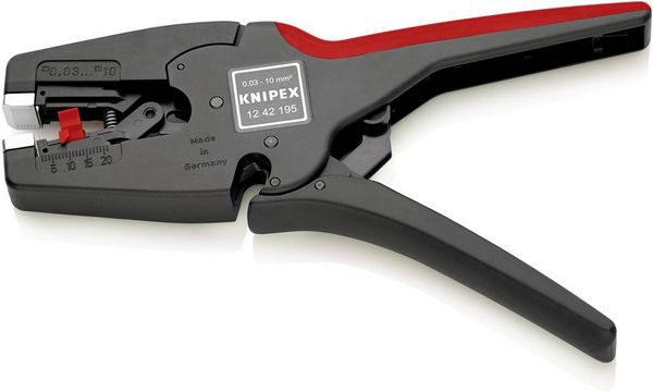 Produktbild: Knipex MultiStrip 10 12 42 195 Automatische Abisolierzange 0.03 bis 10 mm&sup2; 7 bis 32