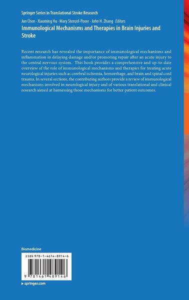 Produktbild: Immunological Mechanisms and Therapies in Brain Injuries and Stroke