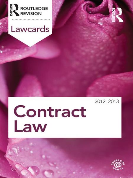 Produktbild: Contract Lawcards 2012-2013