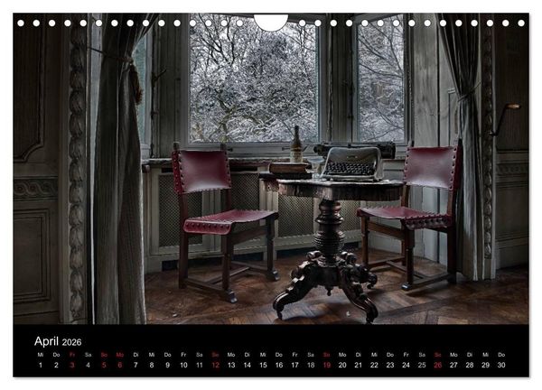 Produktbild: Geheimnisvolle Orte - Lost Places (Wandkalender 2026 DIN A4 quer), CALVENDO Monatskalender
