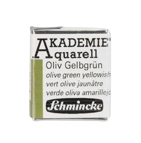 Produktbild: Schmincke Akademie Aquarell 1/2 N&auml;pfchen, Oliv Gelbgr&uuml;n