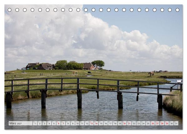 Produktbild: Wundersch&ouml;ne Hallig Hooge (Tischkalender 2027 DIN A5 quer), CALVENDO Monatskalender
