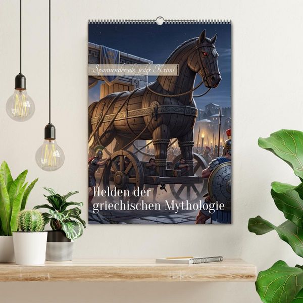 Produktbild: Helden der griechischen Mythologie (Wandkalender 2027 DIN A2 hoch), CALVENDO Monatskalender