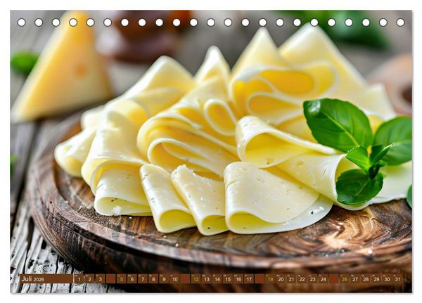 Produktbild: Gourmet K&auml;se - und Weingenuss (Tischkalender 2026 DIN A5 quer), CALVENDO Monatskalender