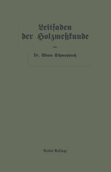 Produktbild: Leitfaden der Holzme&szlig;kunde