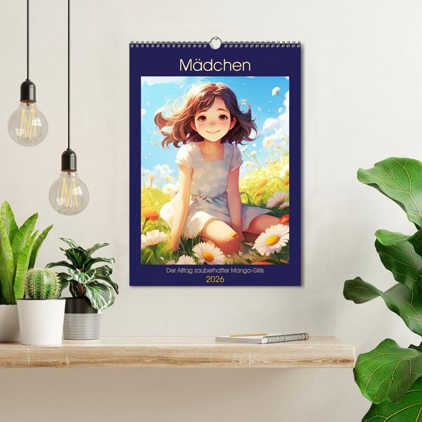 Produktbild: M&auml;dchen. Der Alltag zauberhafter Manga-Girls (Wandkalender 2026 DIN A3 hoch), CALVENDO Monatskalender