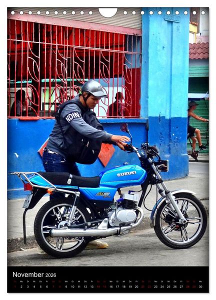 Produktbild: SUZUKI BIKER IN HAVANNA (Wandkalender 2026 DIN A4 hoch), CALVENDO Monatskalender