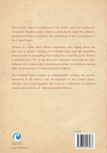 Produktbild: The Federalist Papers