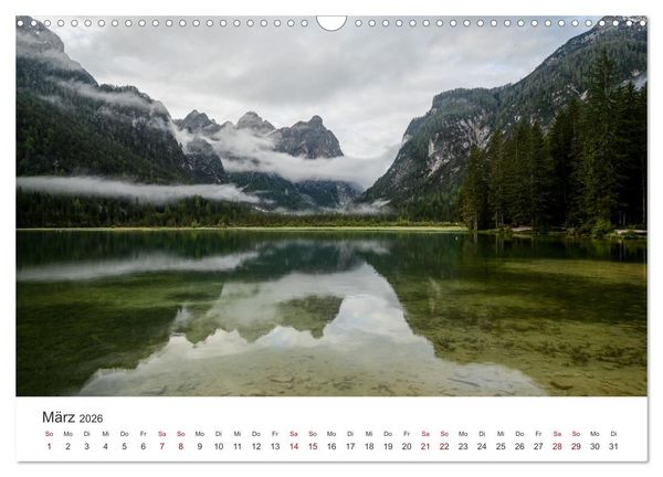 Produktbild: Magie der Bergseen &ndash; Spiegelungen im Licht der Berge (Wandkalender 2026 DIN A3 quer), CALVENDO Monatskalender